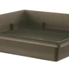 SOUCOUPE RESINE PLATEAU 25 X 25 GRIS