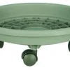 SOUCOUPE ROULETTES D.40CM VERT ARGILE