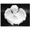 STATUETTE ANGE POLYRESINE AILES MAINS 18X9X14.2CM