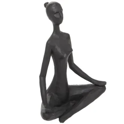 STATUE YOGA RESINE LINA H.22CM