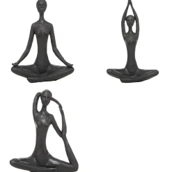 STATUE YOGA RESINE LINA H.22CM