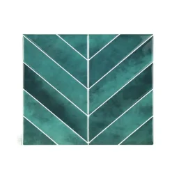 STICKER ADHESIF 30.5X25CM MURAL PARMA EMERAUDE