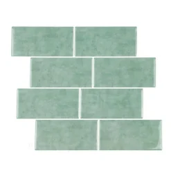 STICKER ADHESIF 30.5X25CM MURAL ZELLIGE SAUGE