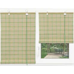 STORE ENROULEUR BAGUETTES BAMBOU 200X200CM VERT