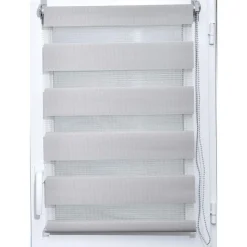 STORE ENROULEUR LUMIERE NUIT 120X180CM  GRIS CLAIR