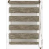 STORE ENROULEUR LUMIERE NUIT 45X90CM CHINE MARRON OR