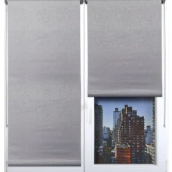 STORE ENROULEUR OCCULTANT TEXTURE 45X90CM GRIS