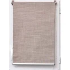 STORE ENROULEUR TAMISANT BARRE ALU 120X180CM TAUPE