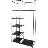 STRUCTURE ARMOIRE 5 CASES ET 1 PENDERIE