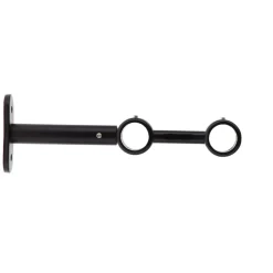SUPPORT DOUBLE D.20CM 150MM NOIR MAT X2 PIECES
