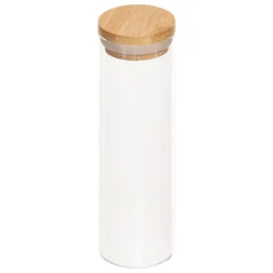 SUPPORT 8 POTS A EPICES VERRE SUPPORT BAMBOU