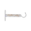 SUPPORT SIMPLE OUVERT D.20 90MM X2 PIECES BLANC OR