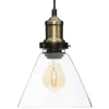 SUSPENSION ALAK VERRE CONIQUE H.22CM
