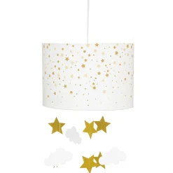 SUSPENSION BLANC ET OCRE