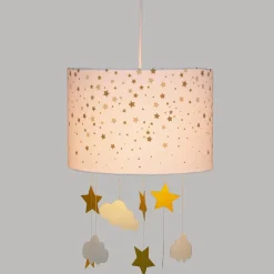 SUSPENSION BLANC ET OCRE