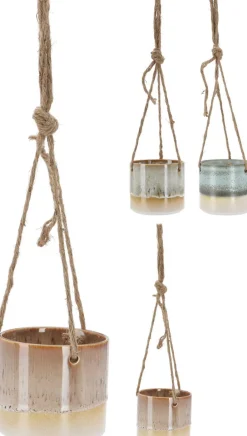 SUSPENSION CACHE POT PORCELAINE