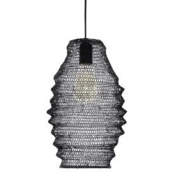 SUSPENSION MAILLE FER NOIR ALI H.36CM