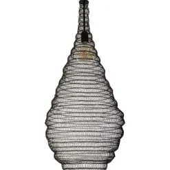 SUSPENSION MAILLE FER NOIR ALI H.82CM
