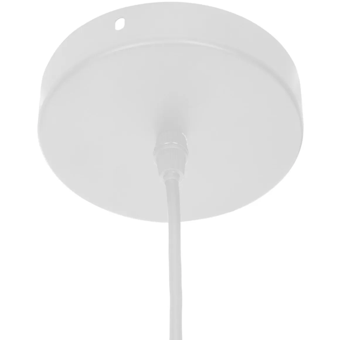 SUSPENSION METAL BLANC DESY H.19CM