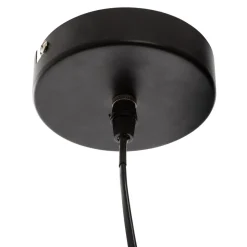 SUSPENSION METAL BOIS CUBA NOIR 94CM