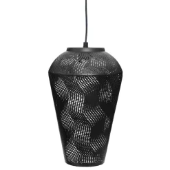 SUSPENSION METAL CONE NOIR CALIO H.32CM