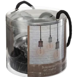 SUSPENSION METAL CUIVRE H.7CM
