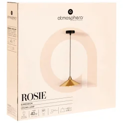 SUSPENSION METAL DORE ROSIE D.38CM