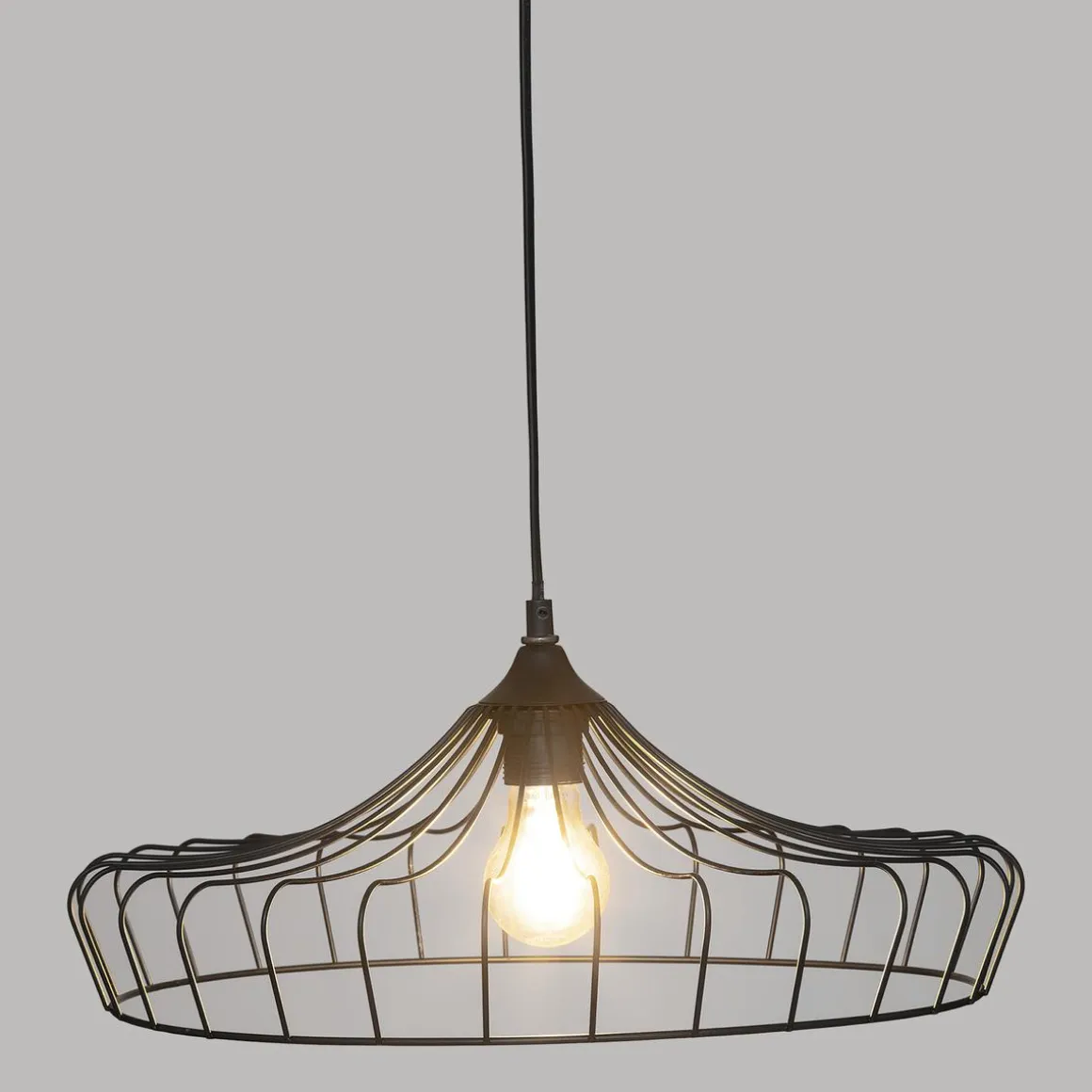 SUSPENSION METAL ERIN NOIR D.44CM