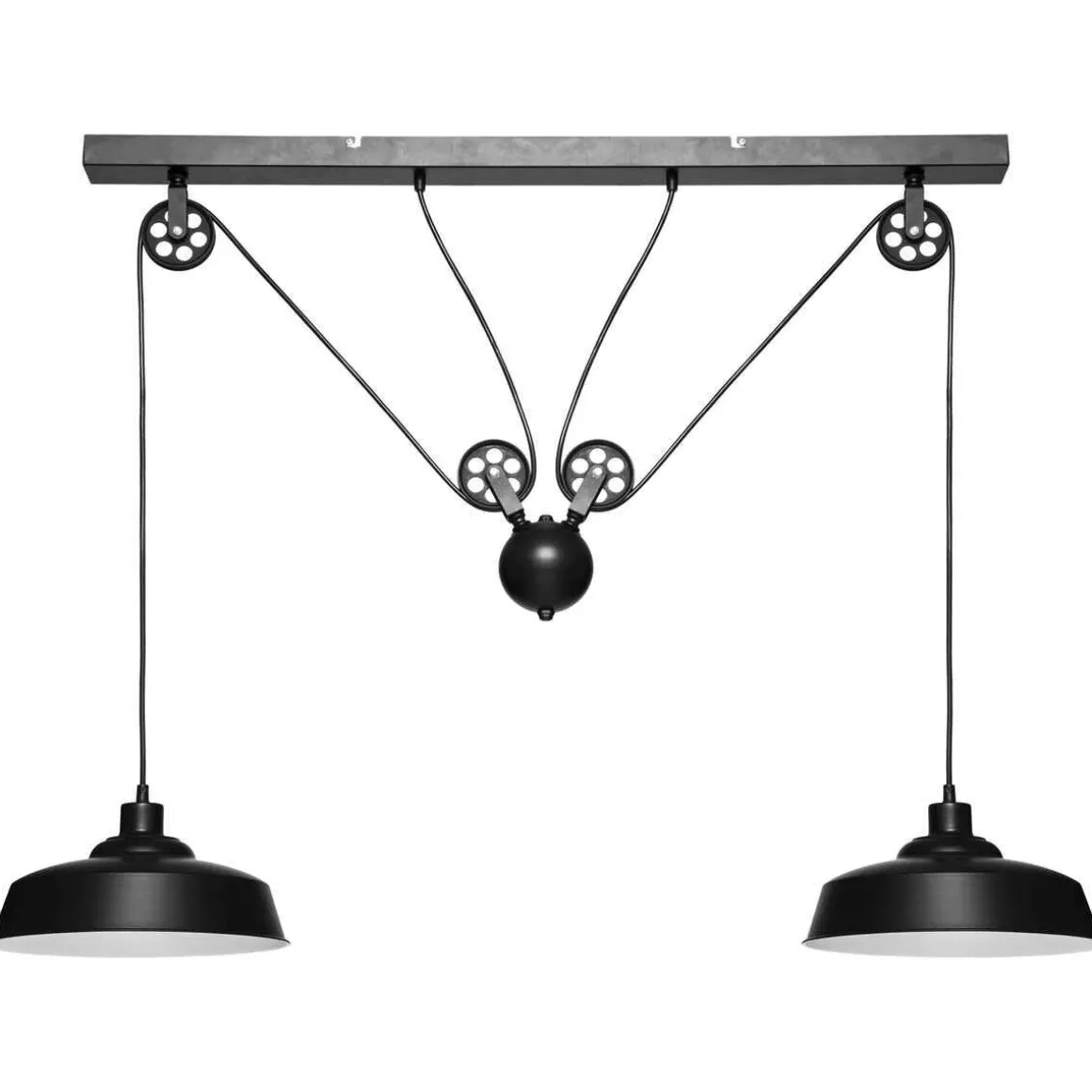 SUSPENSION METAL EZIO NOIR D.60CM
