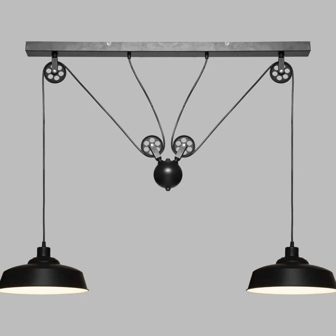 SUSPENSION METAL EZIO NOIR D.60CM