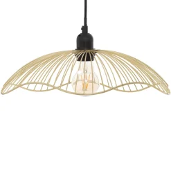 SUSPENSION METAL FILAIRE GALT DORE D.34CM