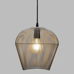 SUSPENSION METAL FILAIRE JENA GRIS D.26CM