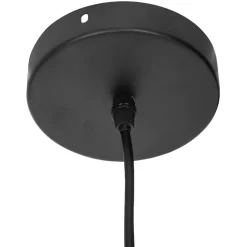 SUSPENSION METAL FILAIRE NOIR D.19X22CM