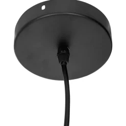 SUSPENSION METAL FIL CALY NOIR NATUREL D.75CM