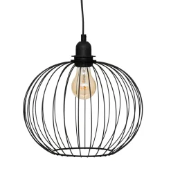 SUSPENSION METAL FIL VICTA NOIR D.28CM