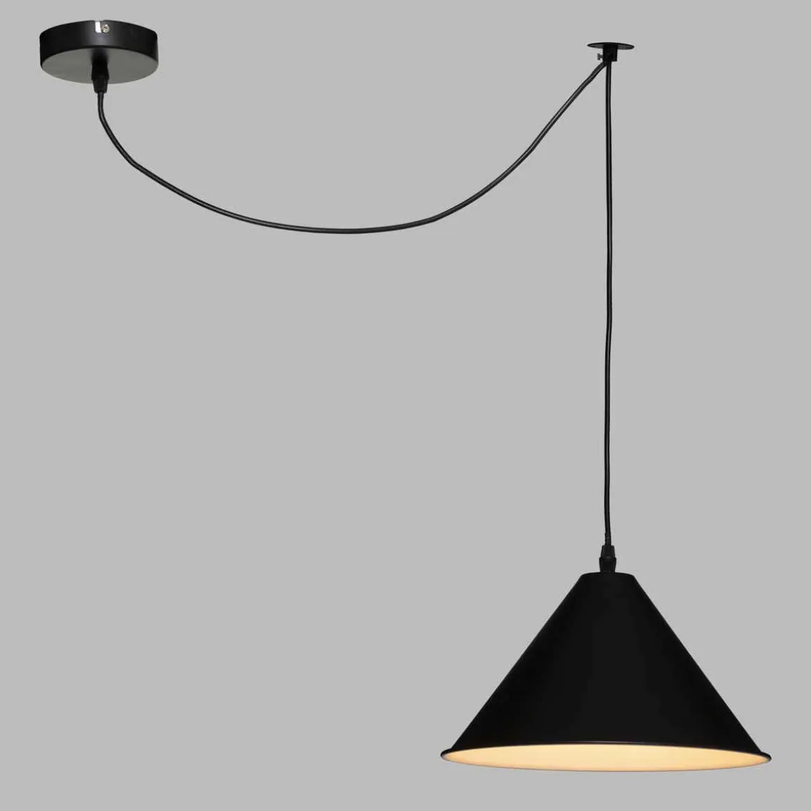 SUSPENSION METAL LOICA NOIR D.28.5CM