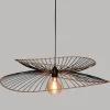 SUSPENSION METAL RATTAN ALARA NOIR D.69.5CM