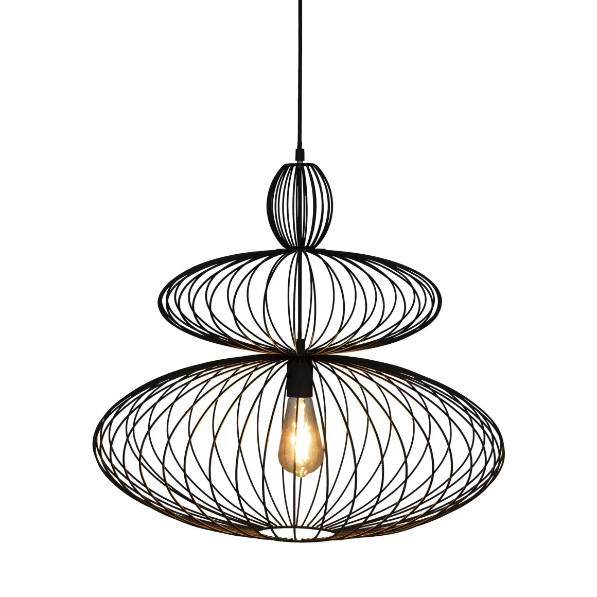 SUSPENSION METAL VEGA NOIR D.58CM