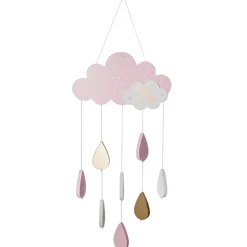 SUSPENSION NUAGE ROSE