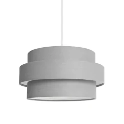 SUSPENSION ORNELLA GRISE 14.6X26CM