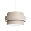SUSPENSION ORNELLA TAUPE 14.6X26CM