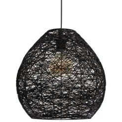 SUSPENSION PAPIER NOIR MONA D.34CM