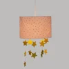 SUSPENSION ROSE ET DORE