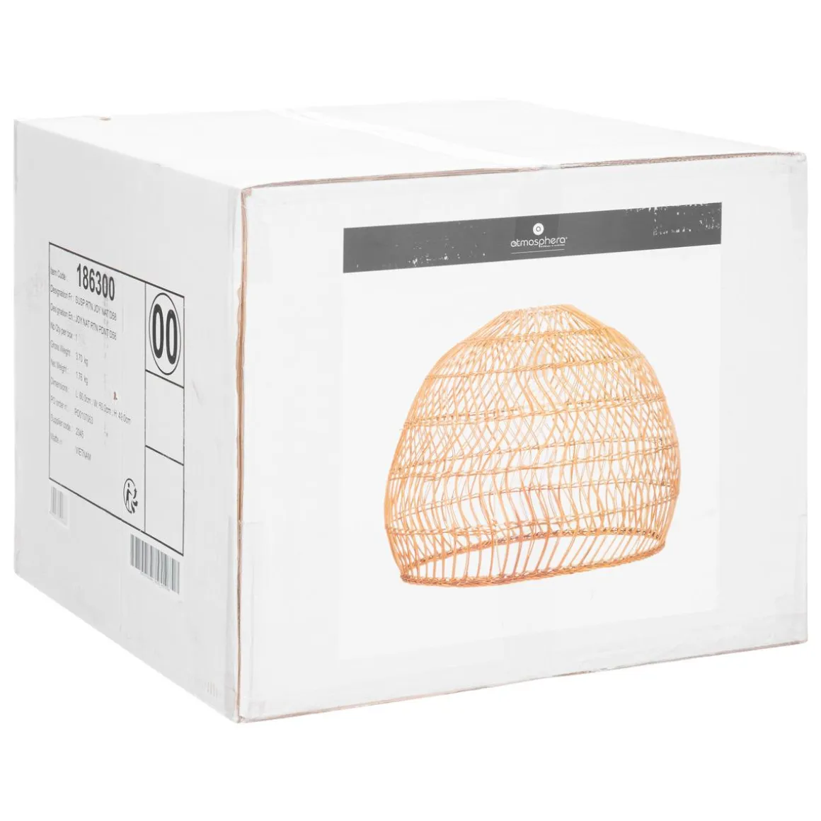 SUSPENSION ROTIN JOY NATUREL D.58CM