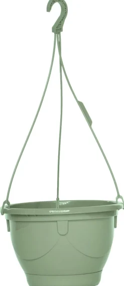 SUSPENSION SOUCOUPE ET CROCHET VERT ARGILE 6L