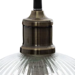 SUSPENSION VERRE TRANSPARENT LAYE D.20CM