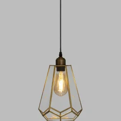 SUSPENSION VERRE ULI DORE D.20CM