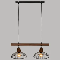 SUSPENSION X2 METAL CAFE BORDELAIS CARAMEL D.28CM