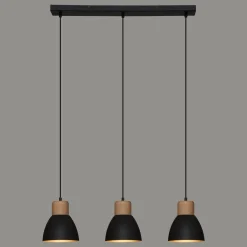 SUSPENSION X3 METAL DESY NOIR D.15CM