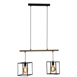 SUSPENSION X2 METAL EDENA NOIR L.70CM